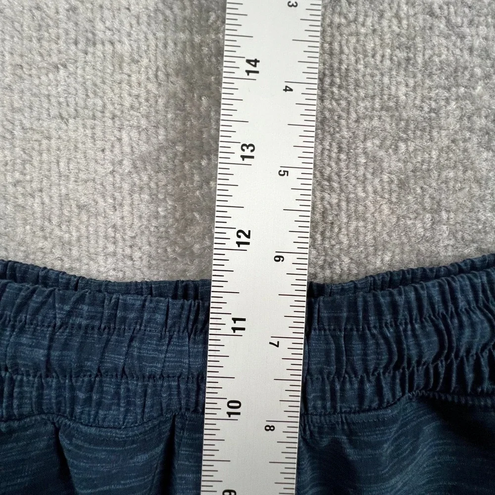 Lululemon Pace Breaker Linerless Short 7 Mens XL Heathered Nautical Navy Blue